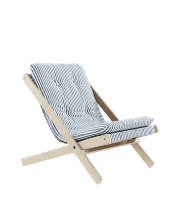 Karup Design Boogie Lænestol    Madras 611 Beach Blue Rå Bøg
