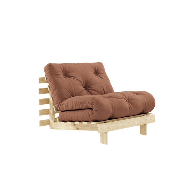 Karup Design Roots Sovesofa Med Madras 90x200 759 Clay Brown Raw