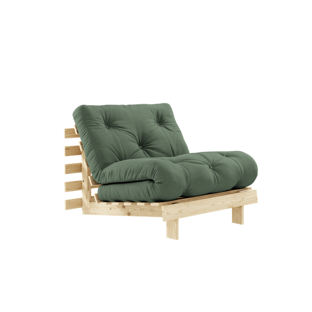 Karup Design Roots Sovesofa Med Madras 90x200 756 Olive Green Raw