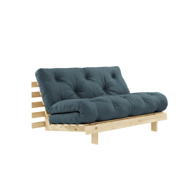 Karup Design Roots Sovesofa Med Madras 140x200 757 Petrol Blue Raw