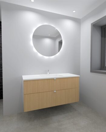 Kitchn Badsæt   Træ 122 Cm Fra Kitchn Med Cleveland Nordisk Eg Front