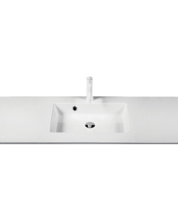 Kitchn Colombo Vask Hvid Marmor Mat  Kumme Midt  82x48