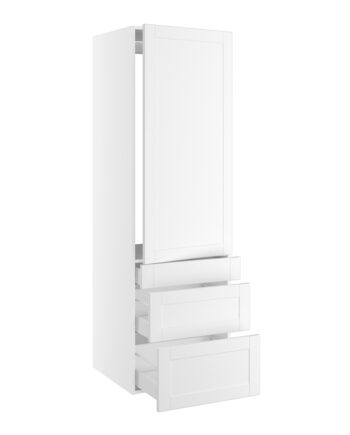 Kitchn Højskab Til Integreret Køl Nichemål 1232x567 Mm      Låge Med Hængselsboring  :1244 Og   Skuffer  :316  252 Og 124  :1952  :580  :600