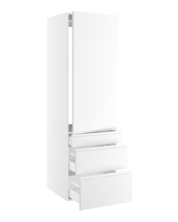 Kitchn Højskab Til Integreret Køl Nichemål 1232x567 Mm      Låge Med Hængselsboring  :1244 Og   Skuffer  :316  252 Og 124  :1952  :580  :600