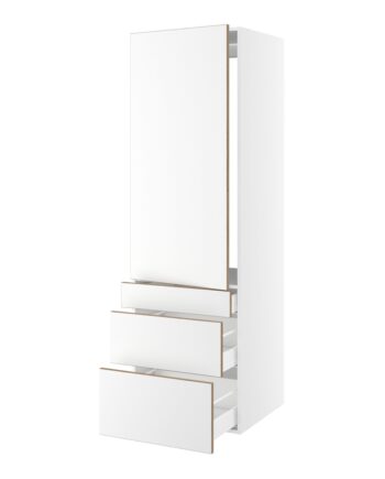 Kitchn Højskab Til Integreret Køl Nichemål 1232x567 Mm      Låge Med Hængselsboring  :1244 Og   Skuffer  :316  252 Og 124  :1952  :580  :600