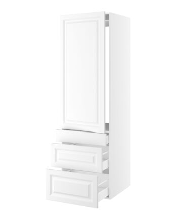 Kitchn Højskab Til Integreret Køl Nichemål 1232x567 Mm      Låge Med Hængselsboring  :1244 Og   Skuffer  :316  252 Og 124  :1952  :580  :600