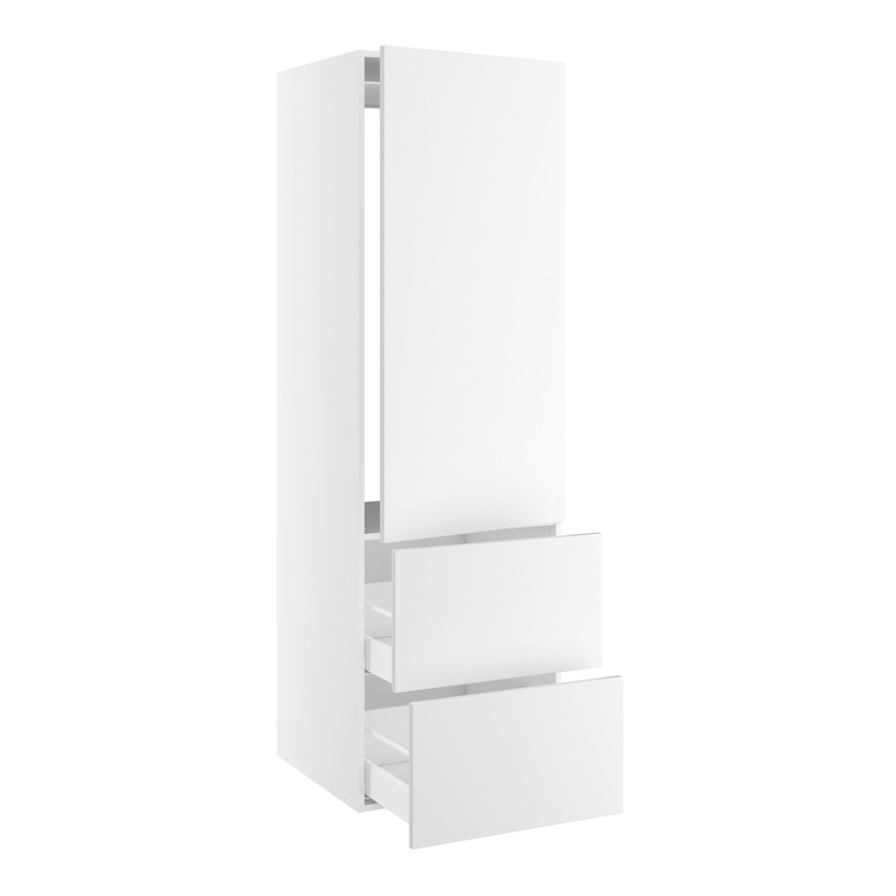 Kitchn Højskab Til Integreret Køl Nichemål 1232x567 Mm Låge Uden Hængselsboring :1244 Og Skuffer :348 :1952 :580 :600