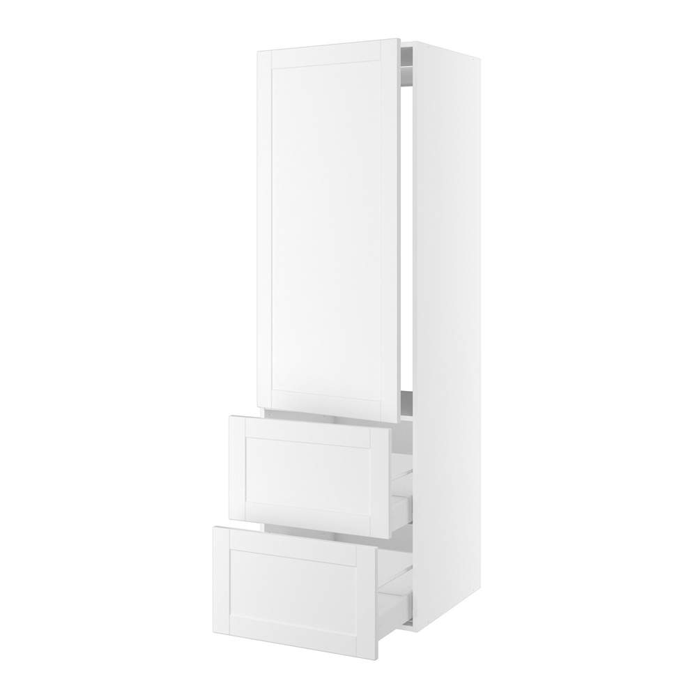 Kitchn Højskab Til Integreret Køl Nichemål 1232x567 Mm Låge Uden Hængselsboring :1244 Og Skuffer :348 :1952 :580 :600