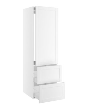 Kitchn Højskab Til Integreret Køl Nichemål 1232x567 Mm      Låge Uden Hængselsboring  :1244 Og   Skuffer  :348  :1952  :580  :600