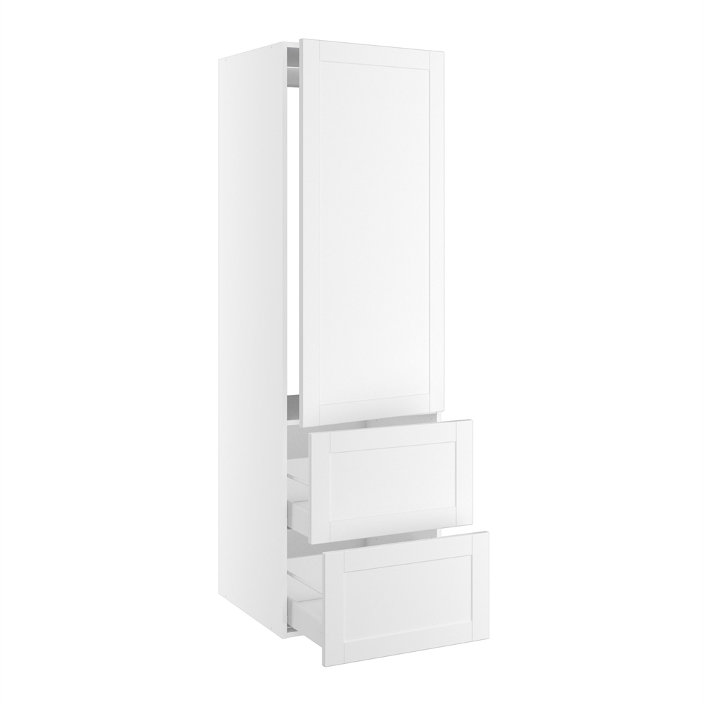 Kitchn Højskab Til Integreret Køl Nichemål 1232x567 Mm Låge Uden Hængselsboring :1244 Og Skuffer :348 :1952 :580 :600