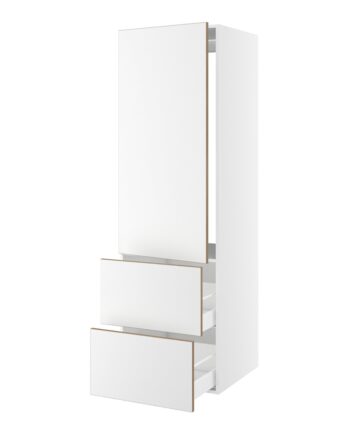 Kitchn Højskab Til Integreret Køl Nichemål 1232x567 Mm      Låge Uden Hængselsboring  :1244 Og   Skuffer  :348  :1952  :580  :600
