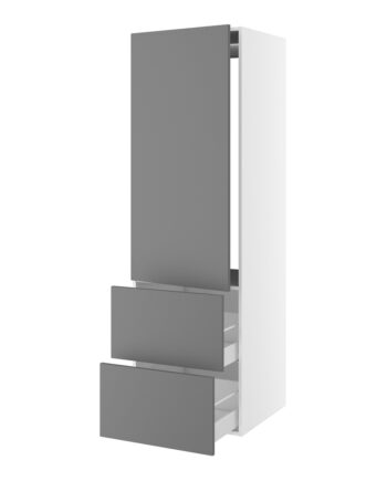 Kitchn Højskab Til Integreret Køl Nichemål 1232x567 Mm      Låge Uden Hængselsboring  :1244 Og   Skuffer  :348  :1952  :580  :600