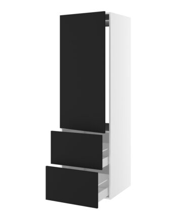 Kitchn Højskab Til Integreret Køl Nichemål 1232x567 Mm      Låge Uden Hængselsboring  :1244 Og   Skuffer  :348  :1952  :580  :600