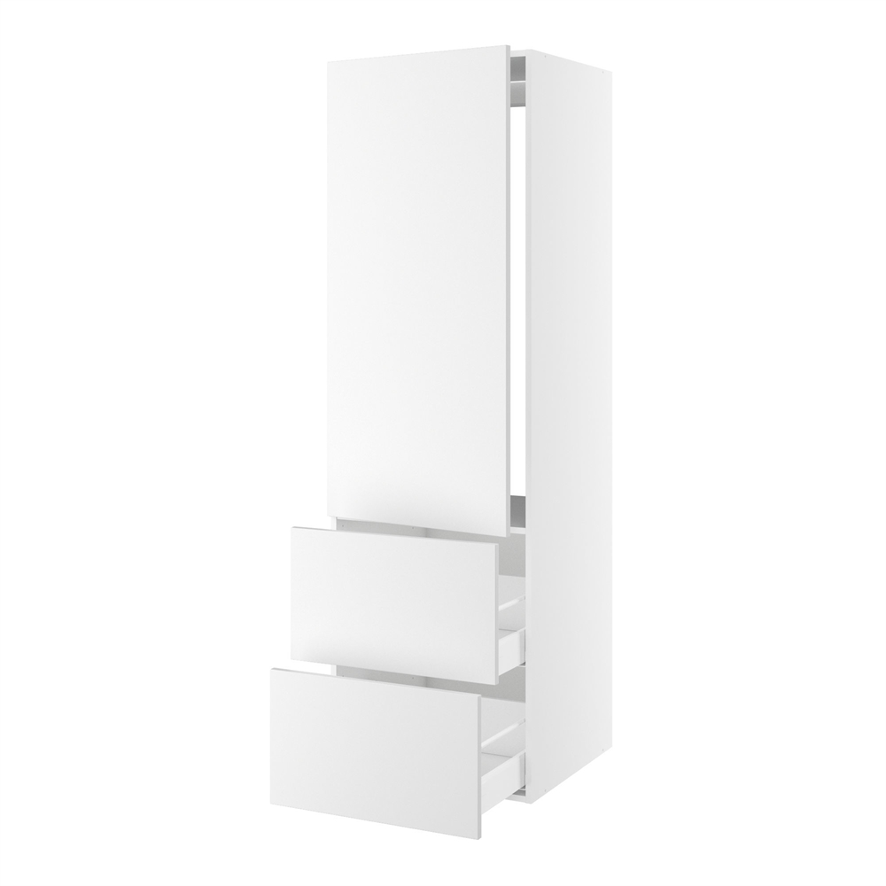 Kitchn Højskab Til Integreret Køl Nichemål 1232x567 Mm Låge Uden Hængselsboring :1244 Og Skuffer :348 :1952 :580 :600