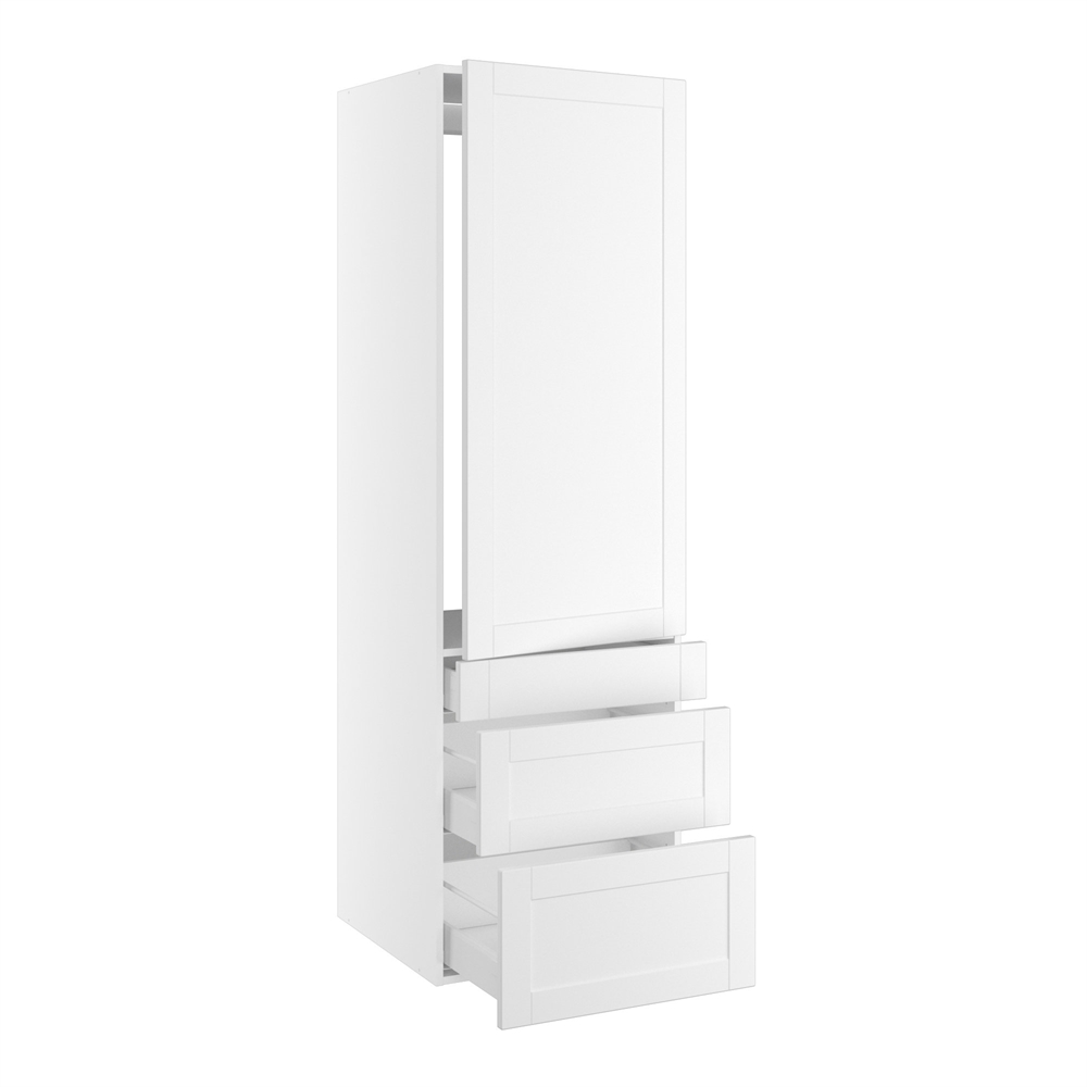 Kitchn Højskab Til Integreret Køl Nichemål 1232x567 Mm Låge Uden Hængselsboring :1244 Og Skuffer :316 252 Og 124 :1952 :580 :600