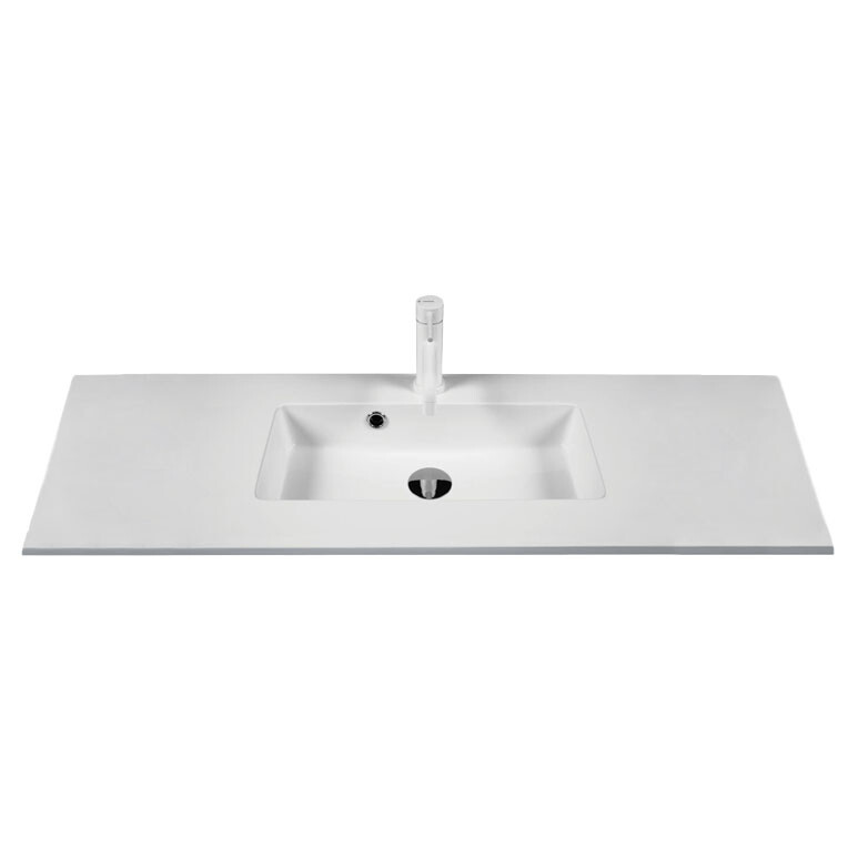 Kitchn Marmorline Colombo Badvask Hvid Mat Marmor : 36 Cm