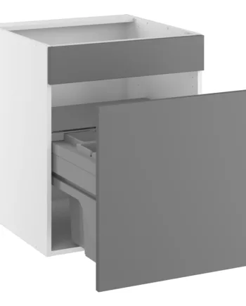 Kitchn Vaskeskab   Luksusaffaldsudtræk   Spande   Låge    572   Blændfront    124 Udtræk    450 Mm   :704  :580  :600