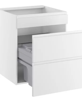 Kitchn Vaskeskab   Luksusaffaldsudtræk   Spande   Låge    572   Blændfront    124 Udtræk    450 Mm   :704  :580  :600