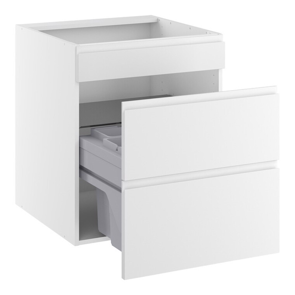 Kitchn Vaskeskab Luksusaffaldsudtræk Spande Låge 572 Blændfront 124 Udtræk 450 Mm :704 :580 :600