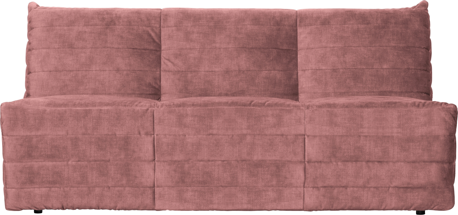 Loungesofa Modulsofa Woood Exclusive Bag   Rosa Fløjlsstof H75xb160xd90 Cm