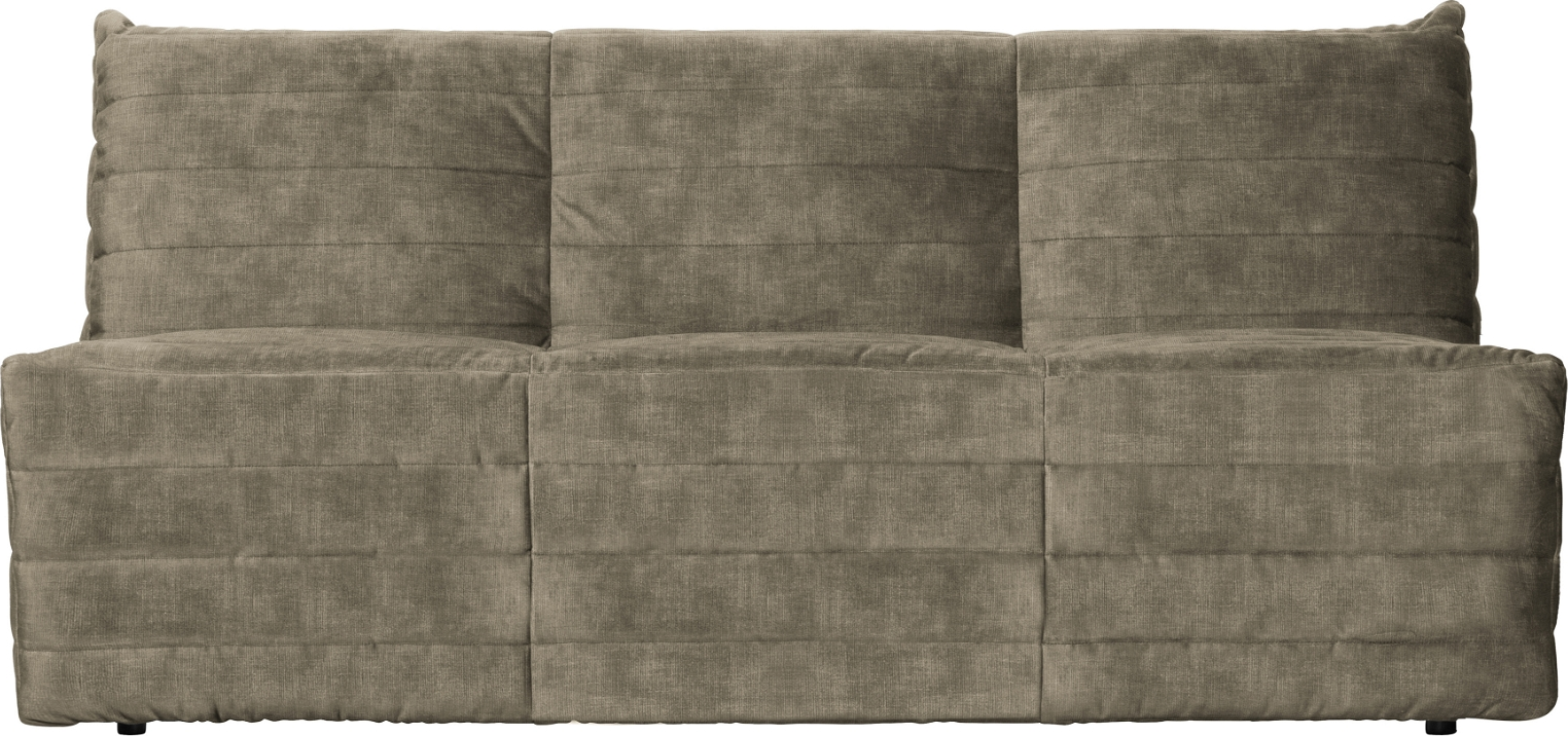 Loungesofa Woood Exclusive Bag Sandfarvet Velour Modulsofa 160x90 Cm