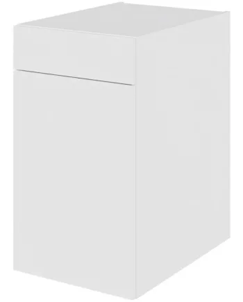 Multi-living Køkken Grydeskab   Malet Hvid Front Underskab  : 70   Cm  : 60   Cm    Udtræksriste   Låge Og   Skuffe Med Deludtræk Softluk Bredde: 40 Cm