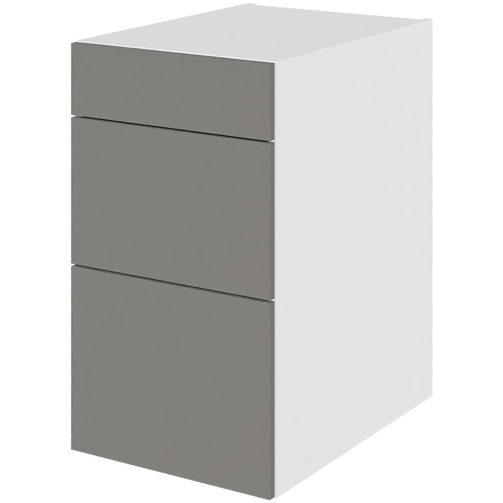 Multi-living Køkken Skuffeskab Cibo Grigio : 70 Cm : 60 Cm Skuffer Deludtræk Softluk Bredde: 40 Cm