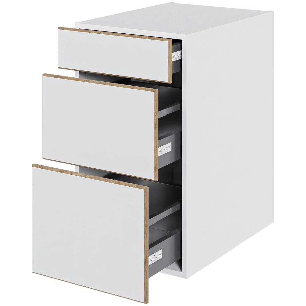 Multi-living Køkken Skuffeskab London : 70 Cm : 60 Cm Skuffer Deludtræk Softluk Bredde: 40 Cm
