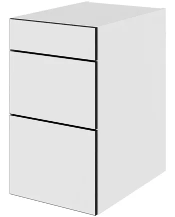 Multi-living Køkken Skuffeskab   White Black Line   : 70   Cm  : 60   Cm   Skuffer Fuldtudtræk Softluk Bredde: 40 Cm