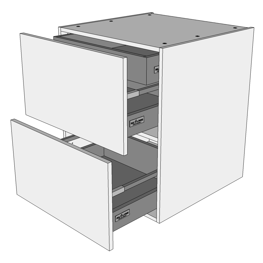 Multi-living Køkken Skuffeskab Wien : 70 Cm : 60 Cm Skuffer Indvendig Bakke Bredde: 60 Cm