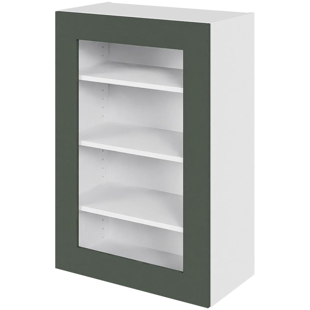 Multi-living Køkken Vitrineskab Cibo Verde Overskab : 89 Cm : 34 Cm Låge Med Klart Glas Inklusiv Hylder Bredde: 60 Cm