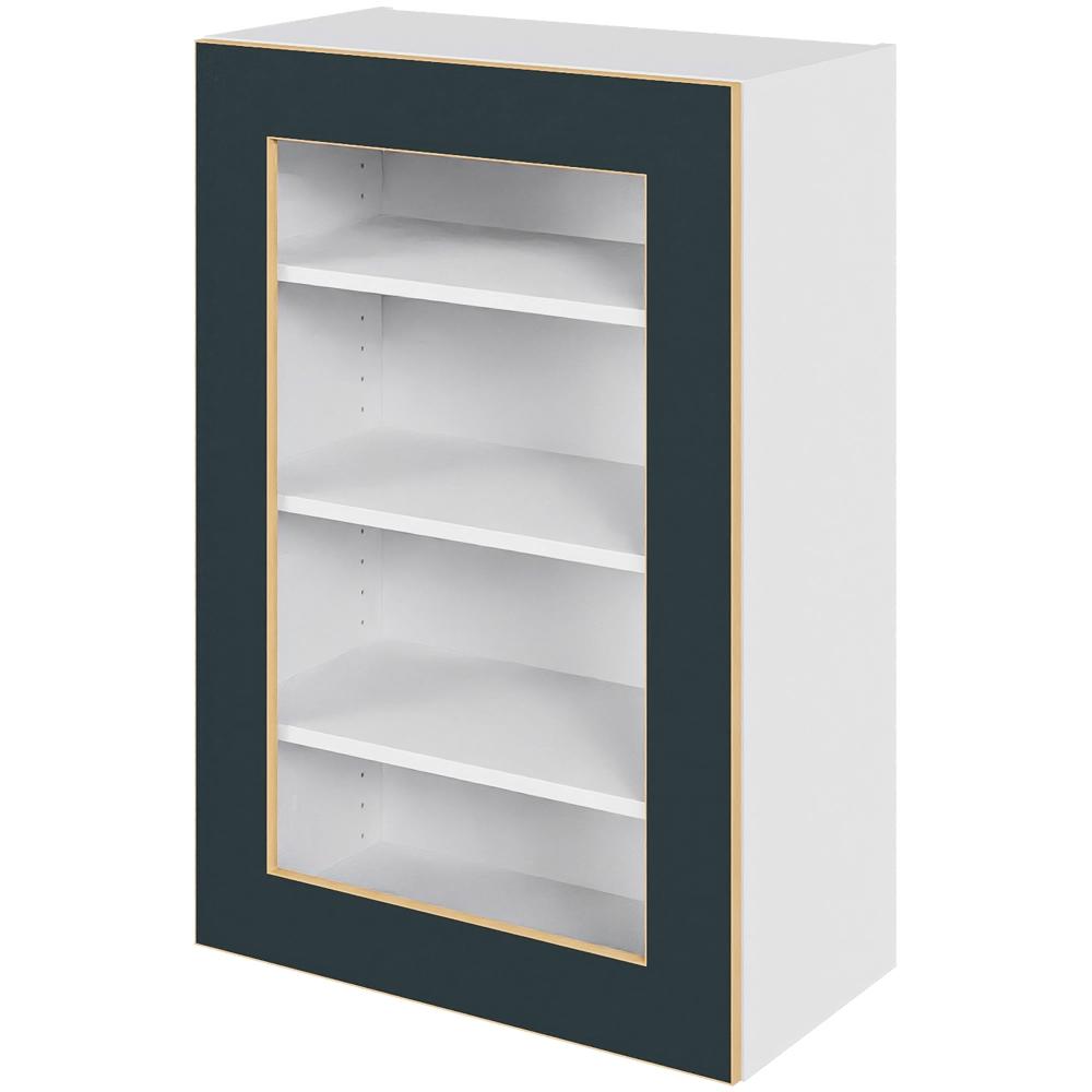 Multi-living Køkken Vitrineskab Køln Overskab : 89 Cm : 34 Cm Låge Med Klart Glas Inklusiv Hylder Bredde: 60 Cm