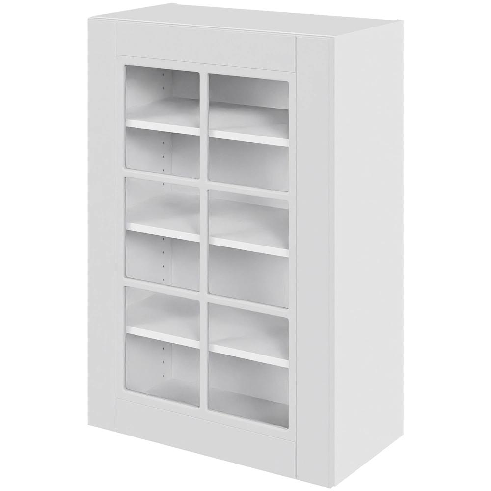 Multi-living Køkken Vitrineskab Romantik Overskab : 89 Cm : 34 Cm Låge Med Klart Glas Inklusiv Hylder Bredde: 60 Cm