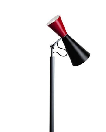 Nemo Parliament Gulvlampe Sort Og Rød