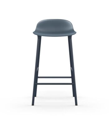 Normann Copenhagen Form Barstol H65 Cm Blå Stål