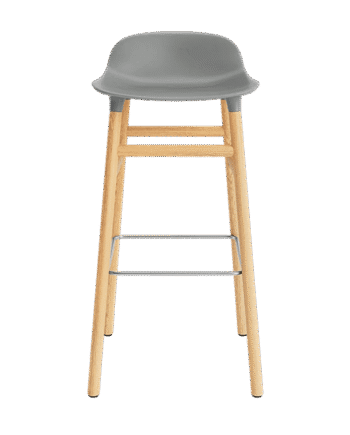 Normann Copenhagen Form Barstol H65 Cm Grå Egetræ