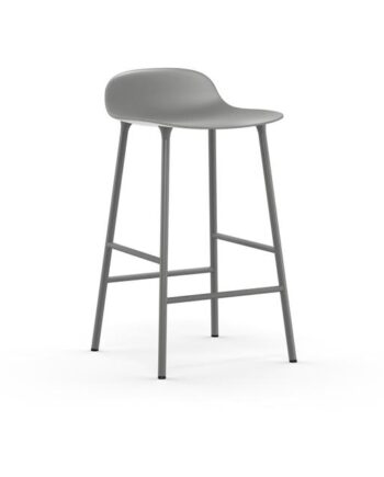 Normann Copenhagen Form Barstol H65 Cm Grå Grå Stål