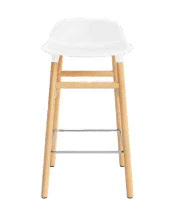 Normann Copenhagen Form Barstol H65 Cm Hvid Egetræ