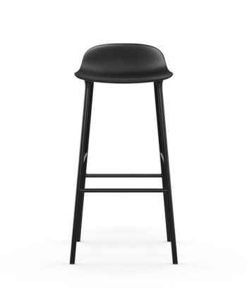 Normann Copenhagen Form Barstol H75 Cm Sort Sort Stål
