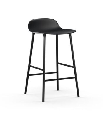 Normann Copenhagen Form Barstol H65 Cm Sort Sort Stål