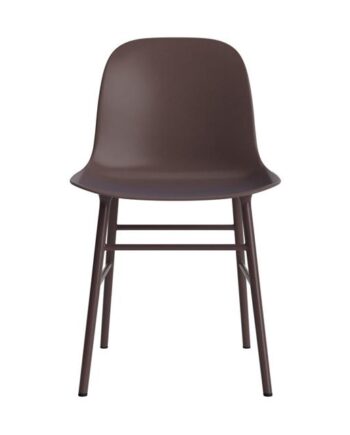 Normann Copenhagen Form Spisebordsstol Brun Stål