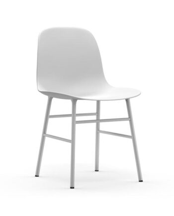 Normann Copenhagen Form Spisebordsstol Hvid Hvid Stål