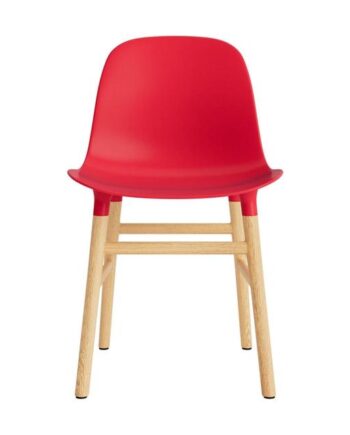 Normann Copenhagen Form Spisebordsstol Knaldrød Eg