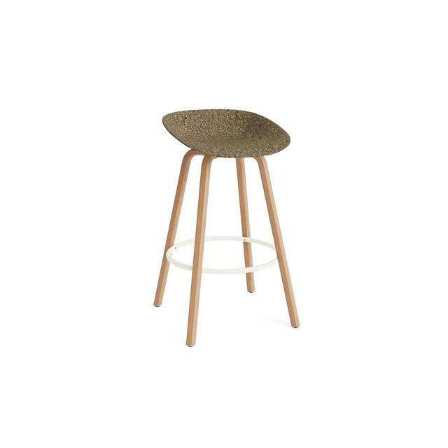 Normann Copenhagen Mat Barstol 75 Cm Bøg Creme Seaweed