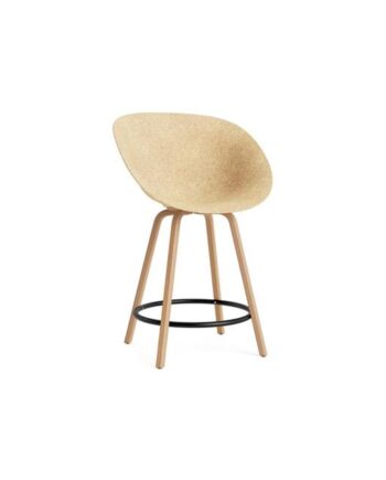Normann Copenhagen Mat Barstol Med Armlæn 65 Cm Bøg Sort Hemp