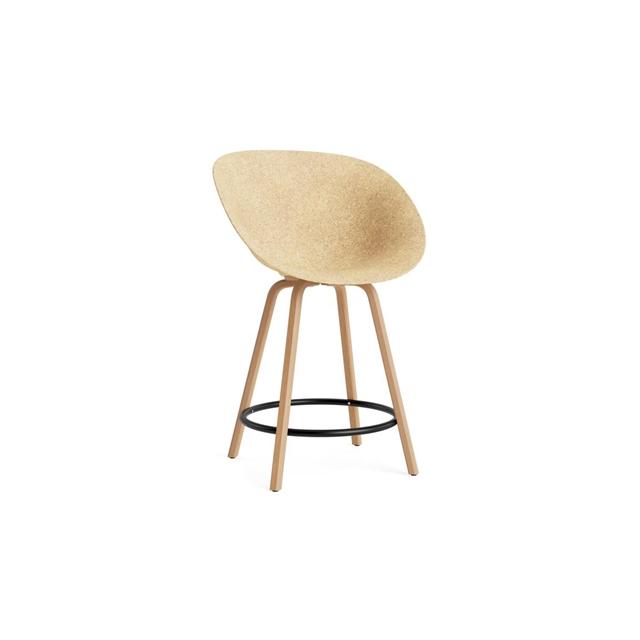 Normann Copenhagen Mat Barstol Med Armlæn 65 Cm Bøg Sort Hemp