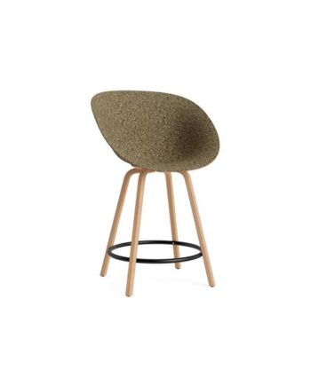 Normann Copenhagen Mat Barstol Med Armlæn 65 Cm Bøg Sort Seaweed