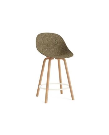 Normann Copenhagen Mat Barstol Med Ryg 65 Cm Bøg Creme Seaweed