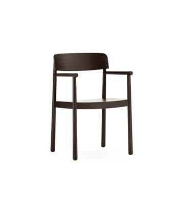 Normann Copenhagen Timb Spisebordsstol Med Armlæn Brun