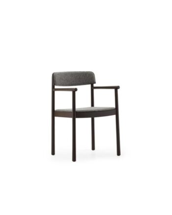 Normann Copenhagen Timb Spisebordsstol Med Armlæn Polstret Brun Hallingdal 368
